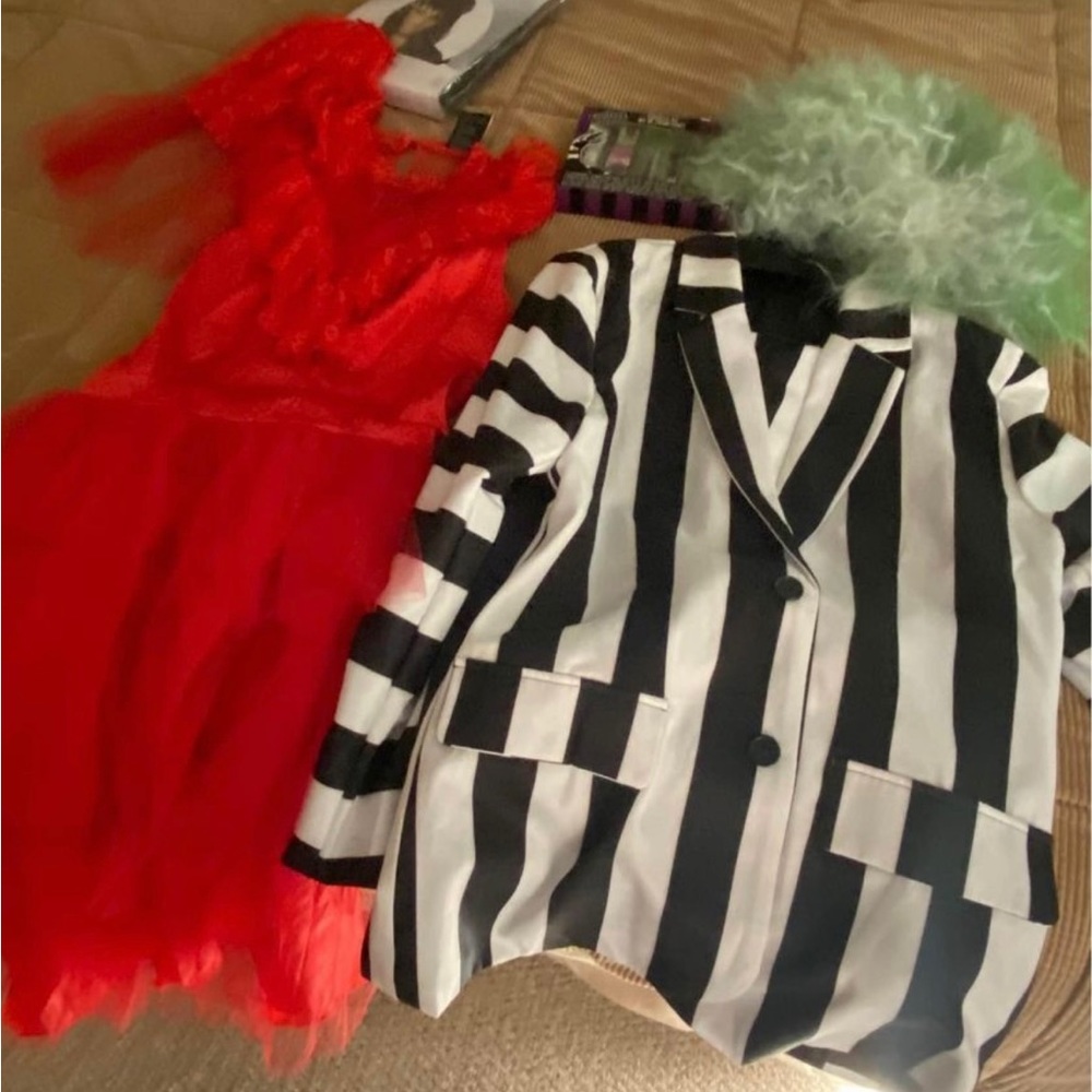 Beetle Juice and Lydia costume